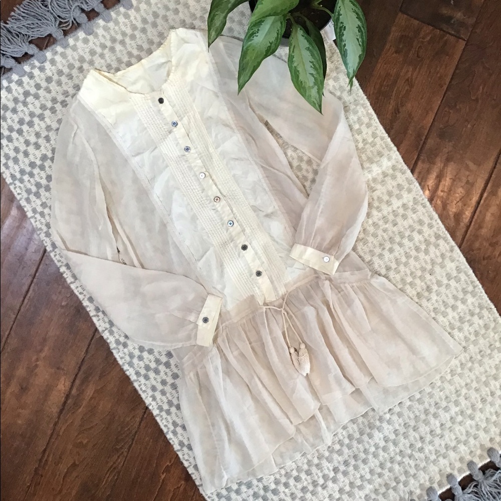 Vintage 20’s Lolita Drop Waist Sheer Mini Dress